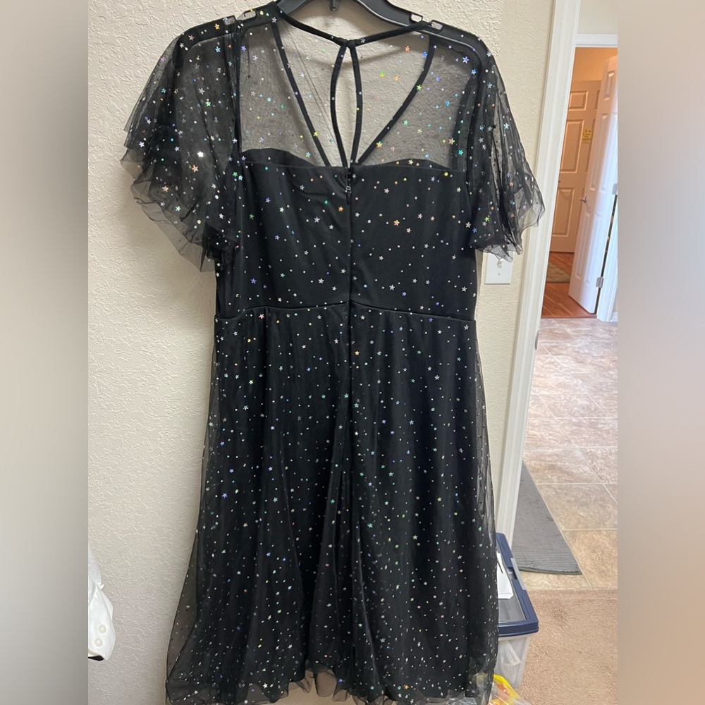 Torrid Midi Dress with iridescent stars
